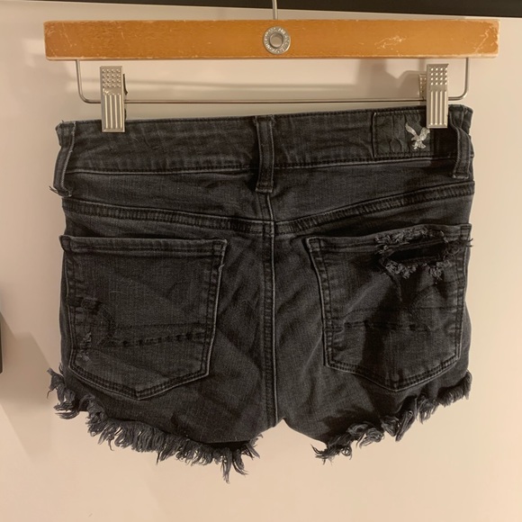Black Distressed Short - Picture 2 of 2